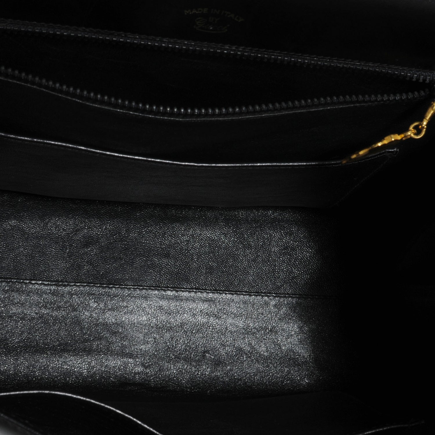 Gucci Leather G Top Handle Bag Black 6 of 6