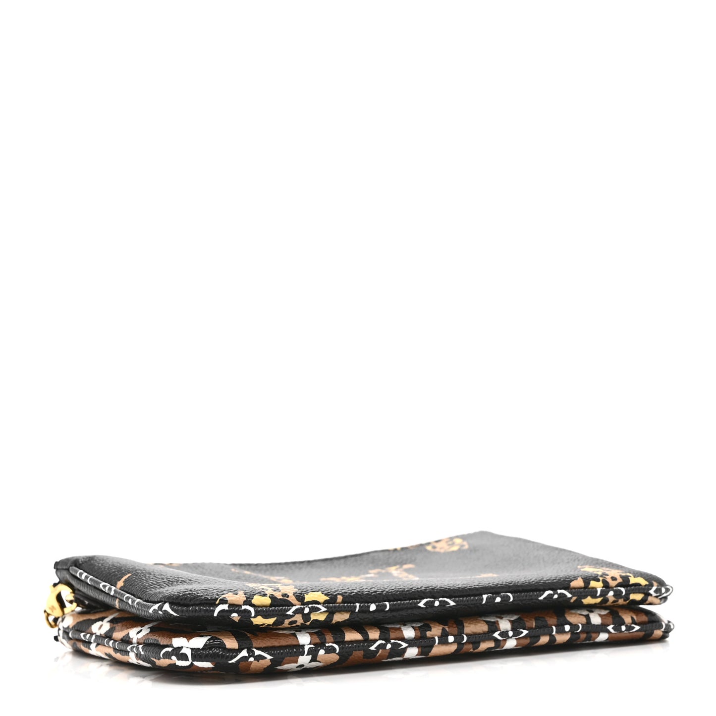 Monogram Giant Jungle Pochette Double Zip Black