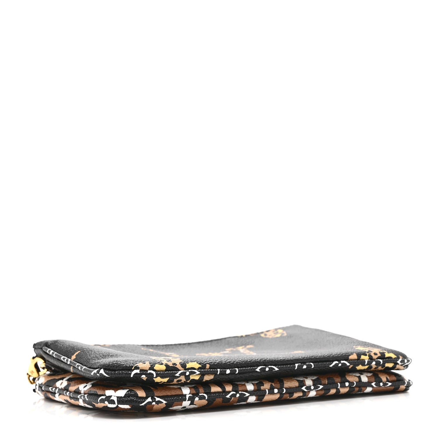 Louis Vuitton Monogram Giant Jungle Pochette Double Zip Black 4 of 10