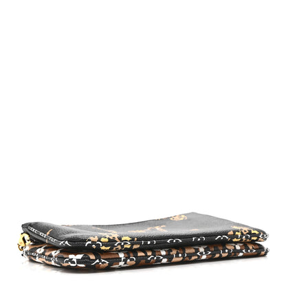 Louis Vuitton Monogram Giant Jungle Pochette Double Zip Black 4 of 10