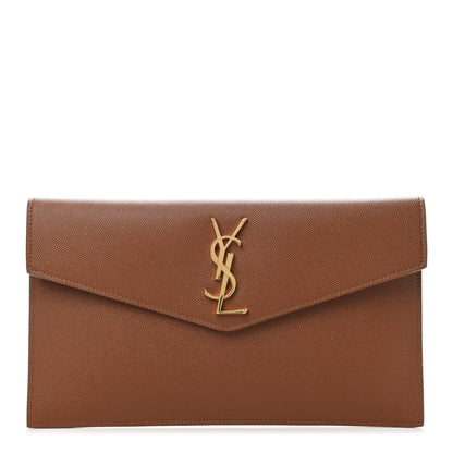 Saint Laurent Grain De Poudre Uptown Pouch Brick 1 of 4