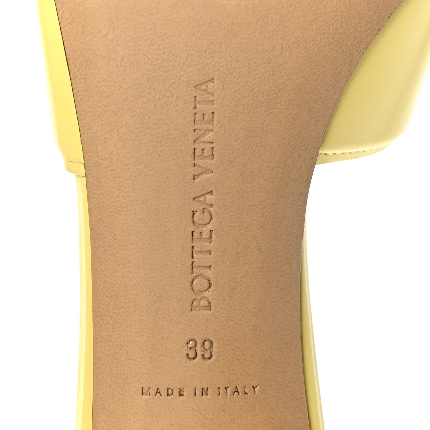 Bottega Veneta Vienna Calfskin The Band Mule Sandals 39 Lemonade 7 of 8