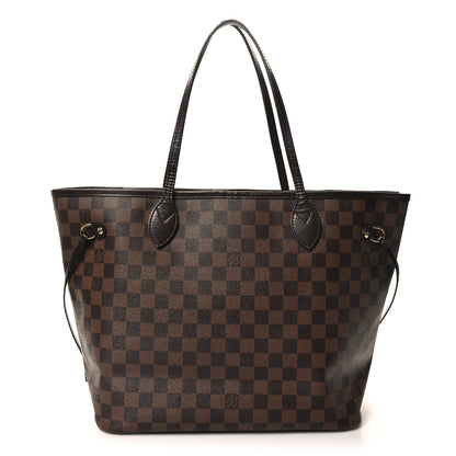 Louis Vuitton Damier Ebene Neo Neverfull MM Rose Ballerine 1 of 12