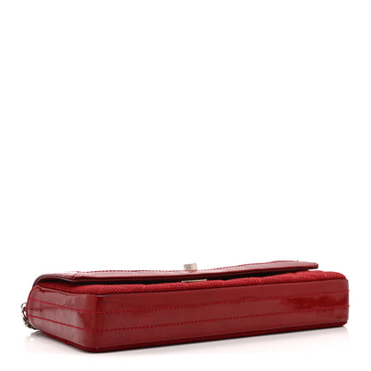 Chanel Patent Jersey Quilted 2.55 Reissue East West Flap Red 4 of 10