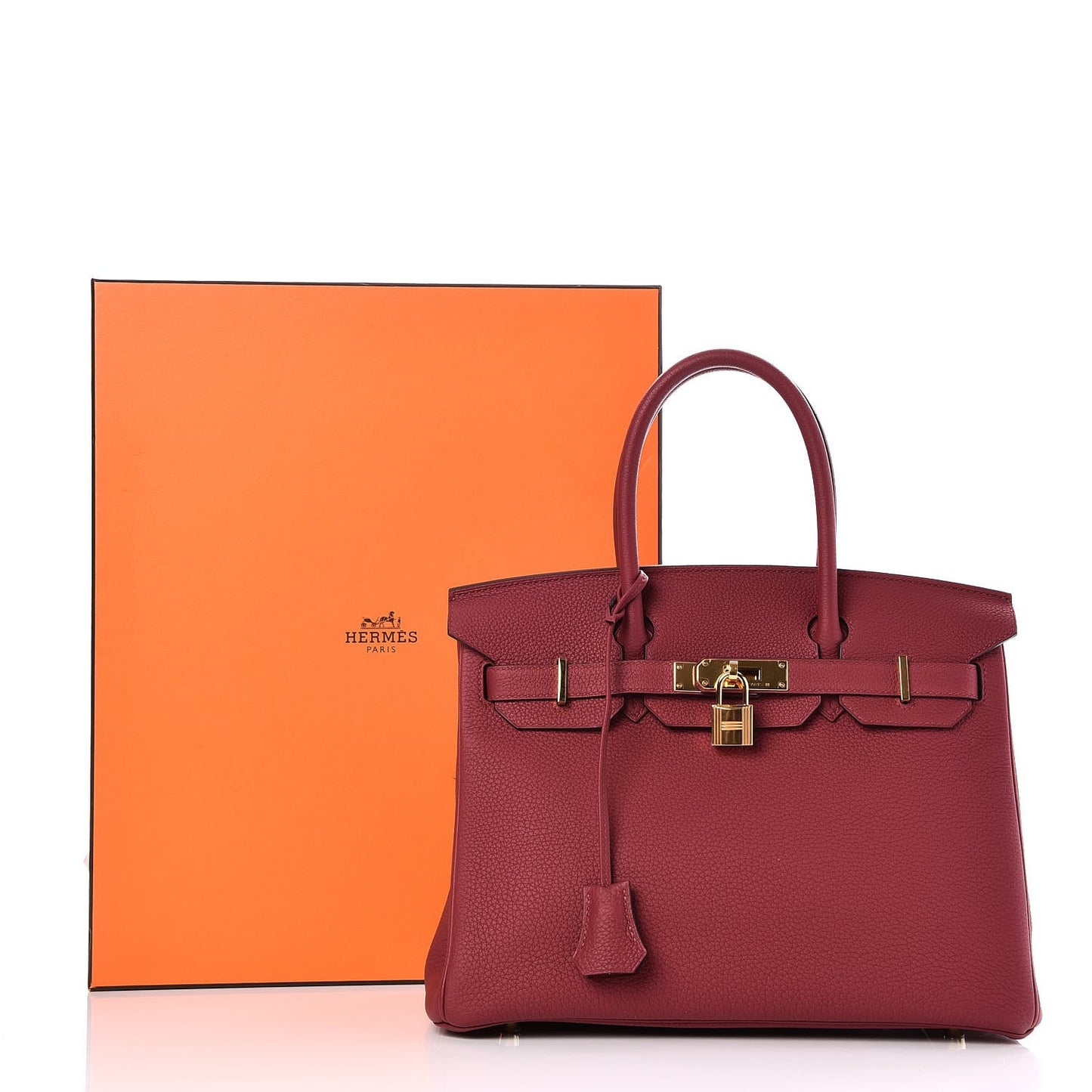 Togo Birkin 30 Rouge Grenat