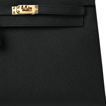 Hermes Epsom Kelly Sellier 25 Black 8 of 13