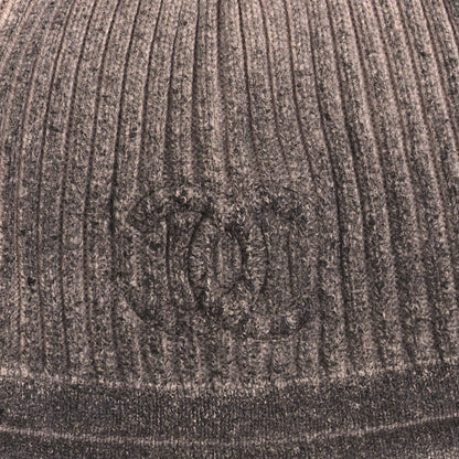 Chanel Cashmere CC Beanie Hat Brown 3 of 3