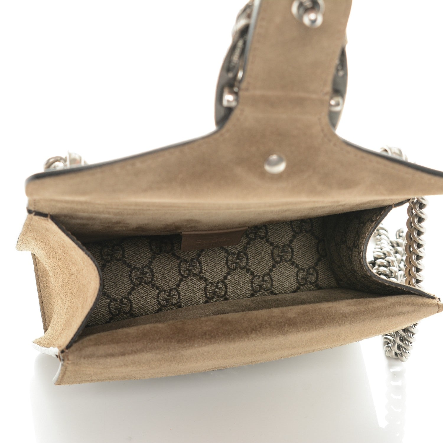 Gucci GG Supreme Monogram Mini Dionysus Shoulder Bag Taupe 5 of 7