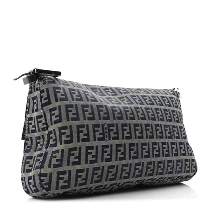 Fendi Zucchino Baguette Navy 3 of 9