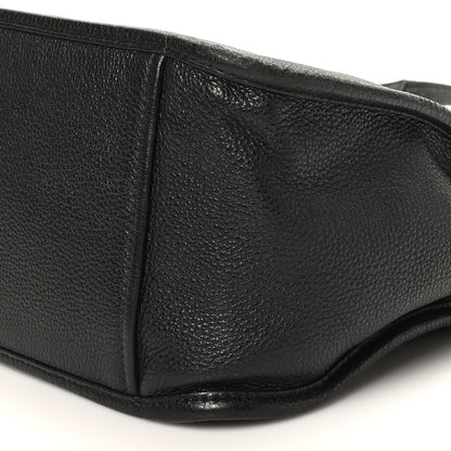 Prada Vitello Daino Soft Hobo Messenger Bag Black 9 of 9