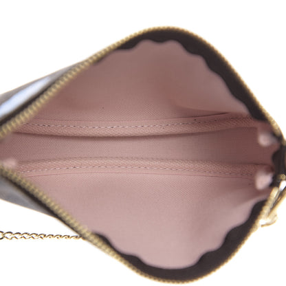 Louis Vuitton Damier Ebene 2020 Christmas Animation Big Wheel Mini Pochette Accessories Rose Ballerine 4 of 6