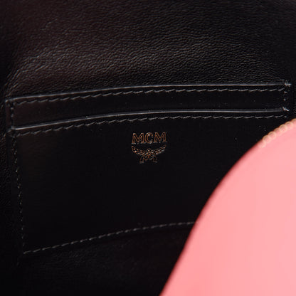 MCM Calfskin Mini Duchess Polke Studs Backpack Pink 6 of 13