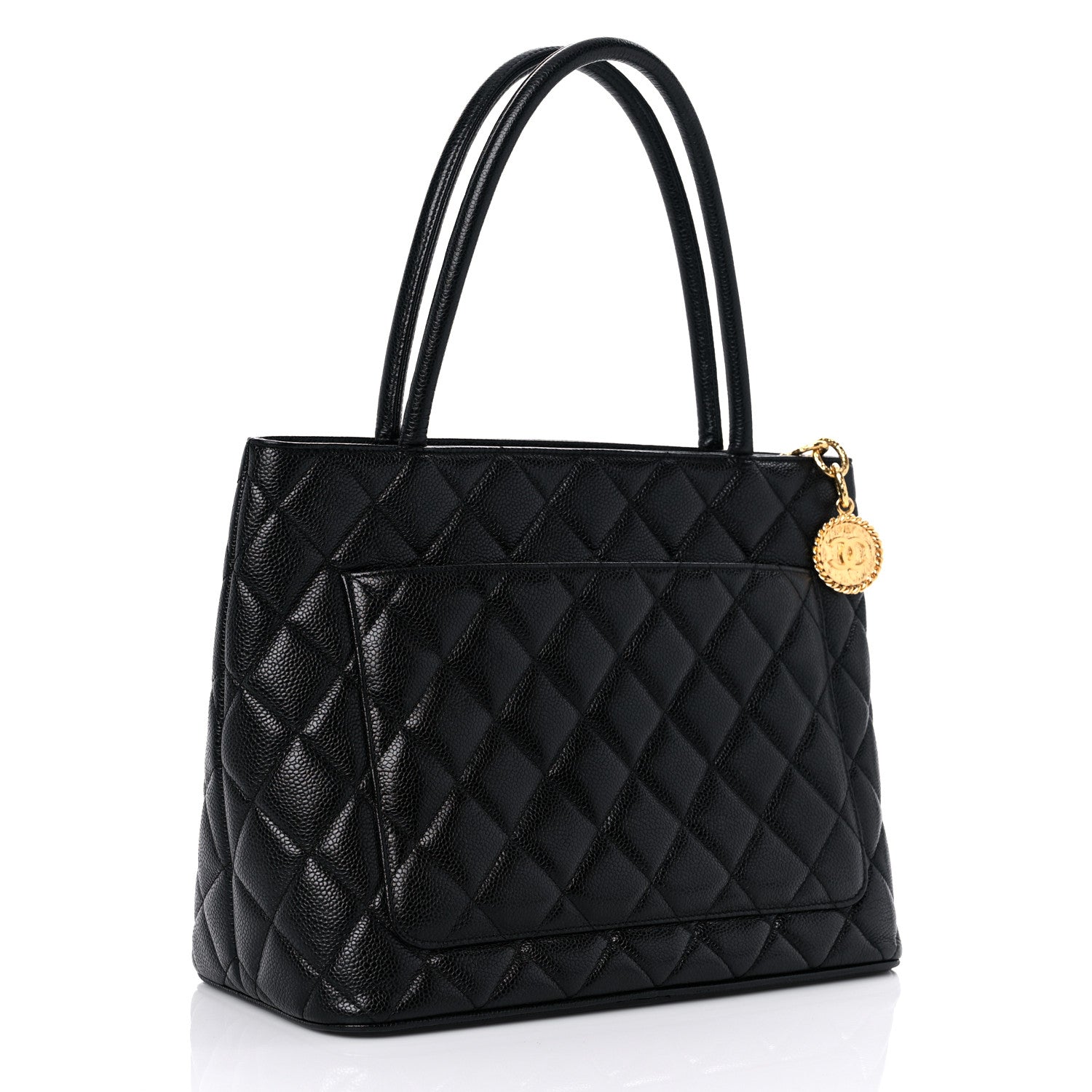 Chanel Caviar Quilted Medallion Tote Black 3 of 11