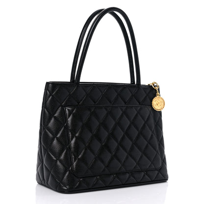 Chanel Caviar Quilted Medallion Tote Black 3 of 11