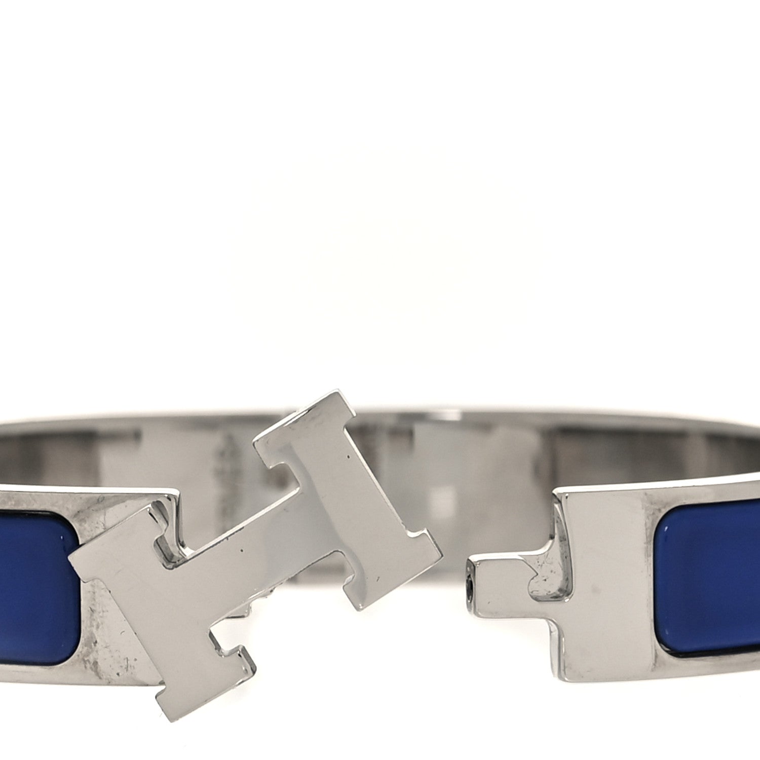 Hermes Narrow Enamel Clic Clac H Bracelet PM Bleu Royal 4 of 5