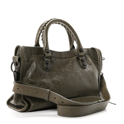 Balenciaga Agneau Arena Classic Hardware Small Le City Army Green 3 of 10