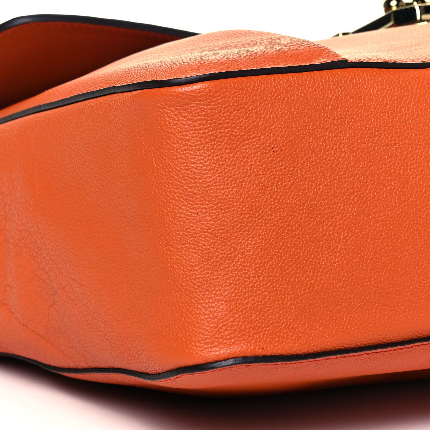 Goatskin Large Elsie Shoulder Bag Coral