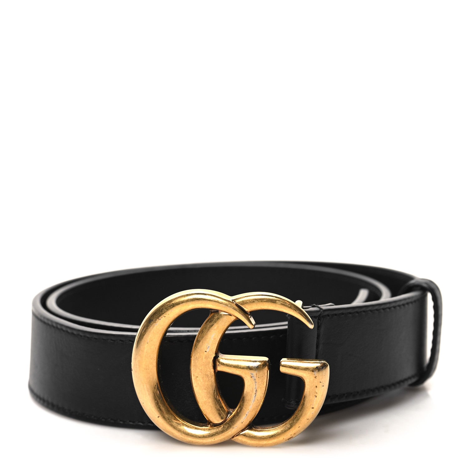 Gucci Moon Calfskin Double G 30mm Belt 75 30 Black 1 of 6