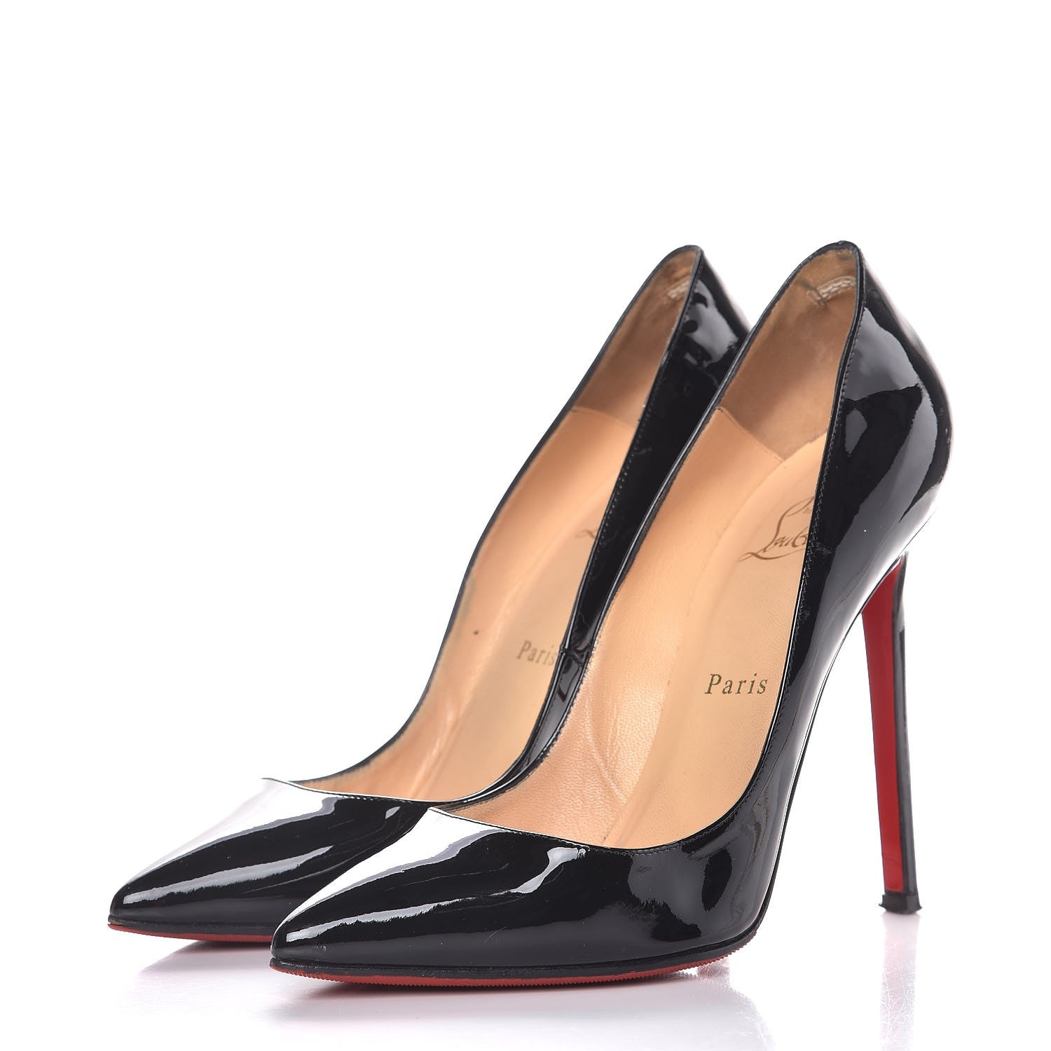 Christian Louboutin Patent Pigalle 120 Pumps 37 Black 3 of 11