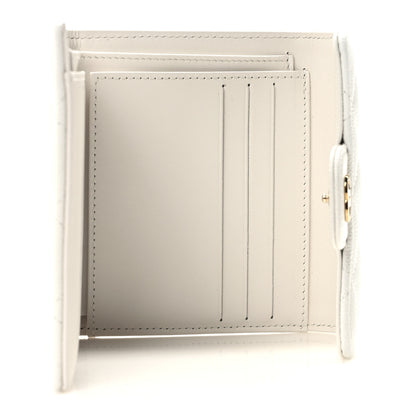 Chanel Caviar Quilted Compact Flap Wallet White 5 of 7