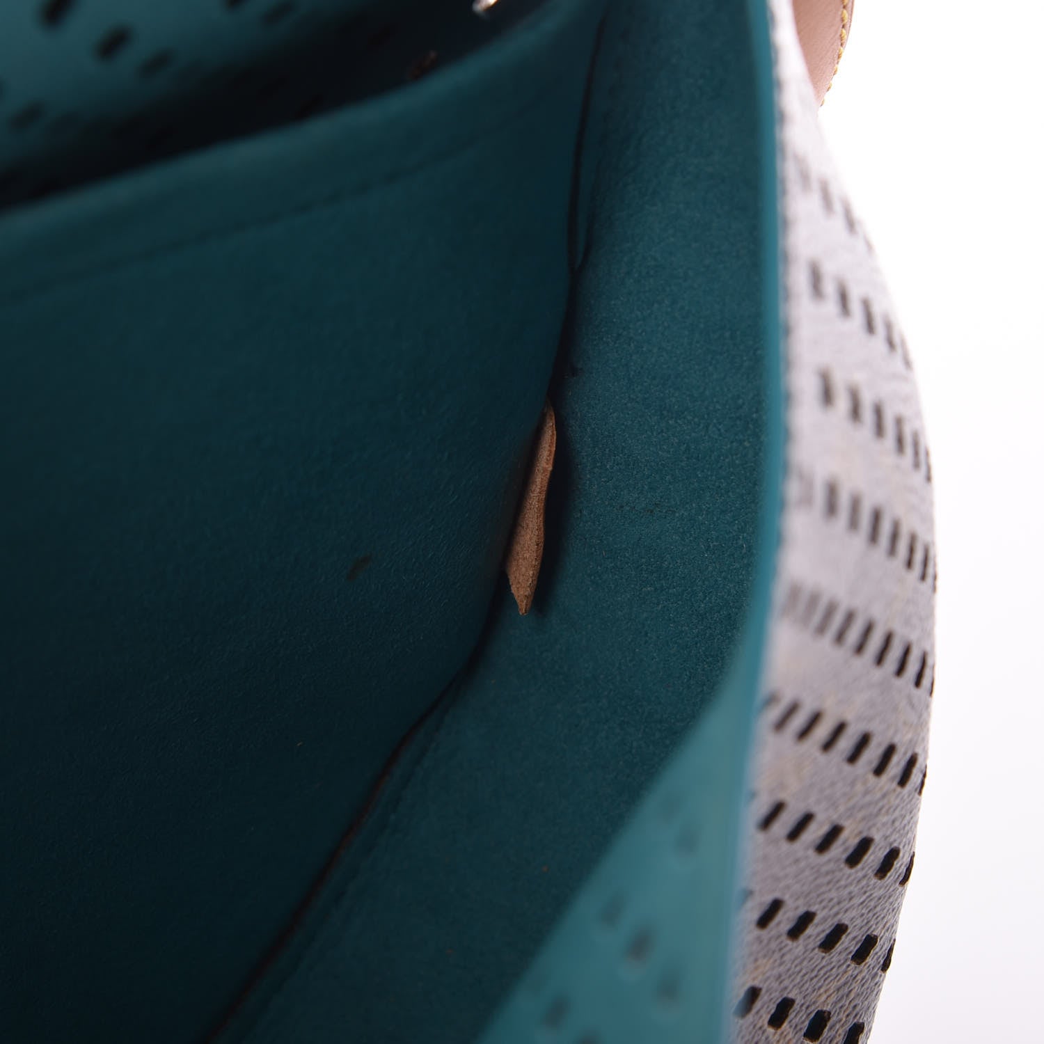 Louis Vuitton Monogram SC Flore Saumur Teal 7 of 11