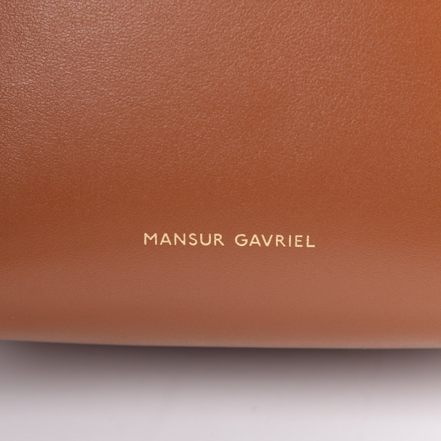 Calfskin Mini Mini Bucket Bag Camello