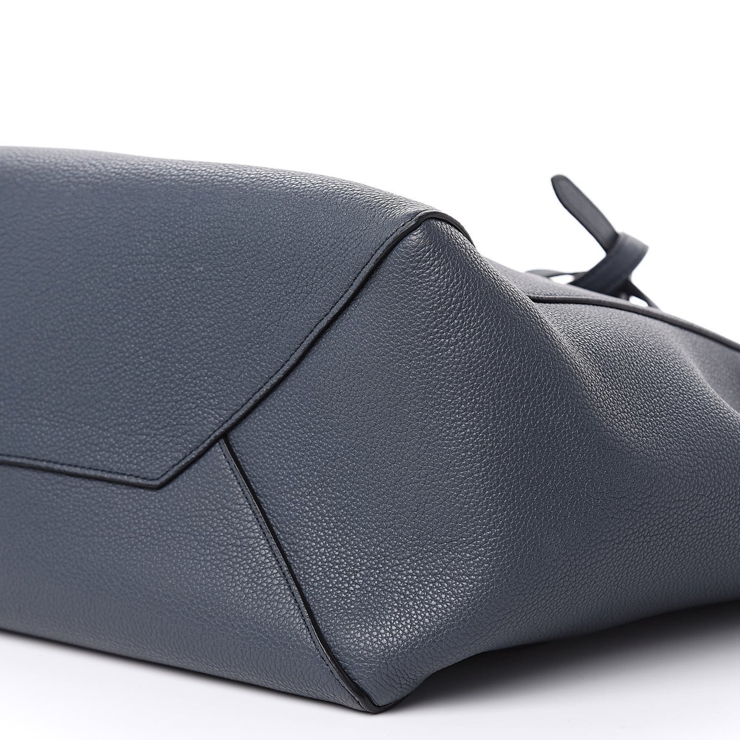 Soft Grained Calfskin Small Belt Cabas Dark Sea