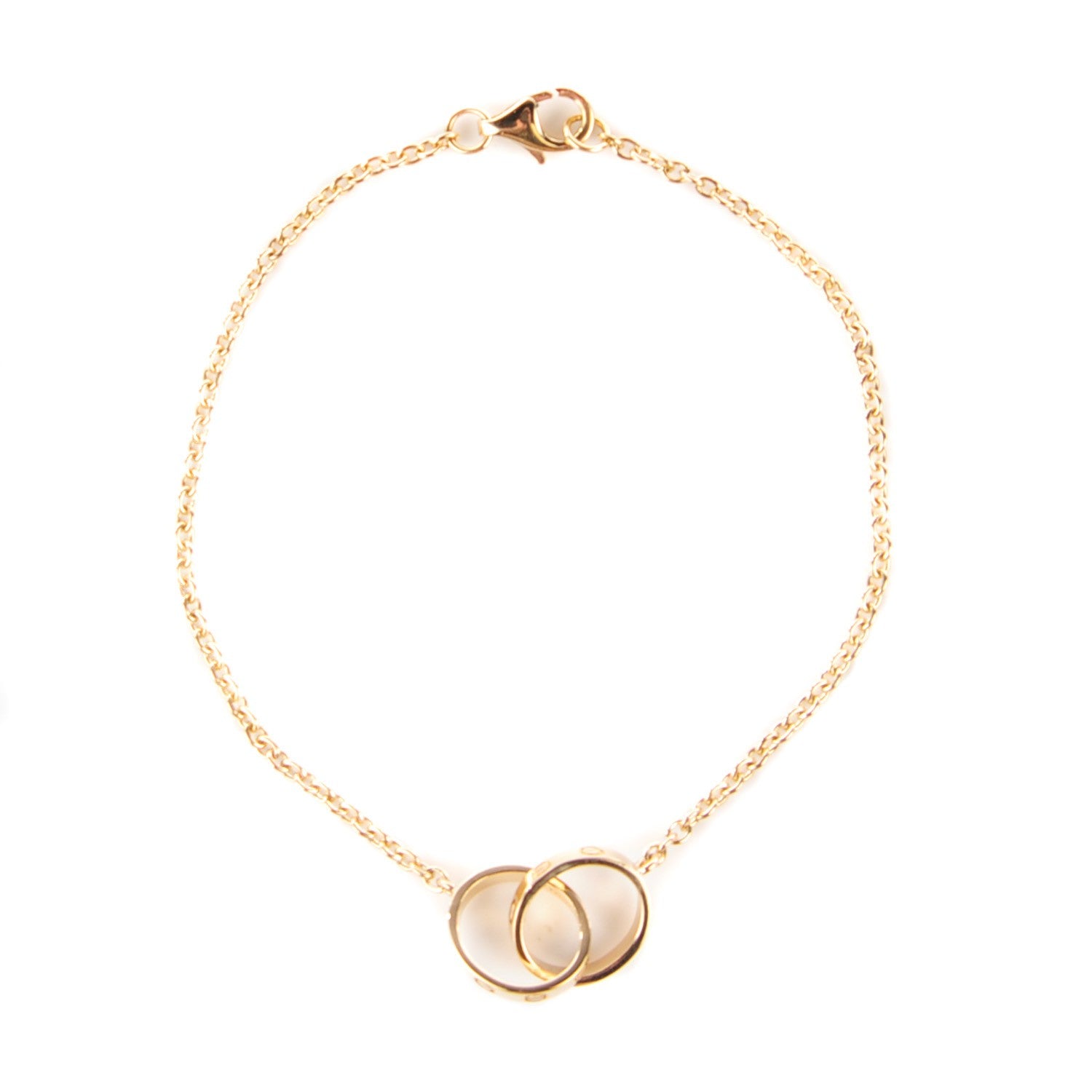 Cartier 18K Yellow Gold Interlocking LOVE Bracelet 1 of 7