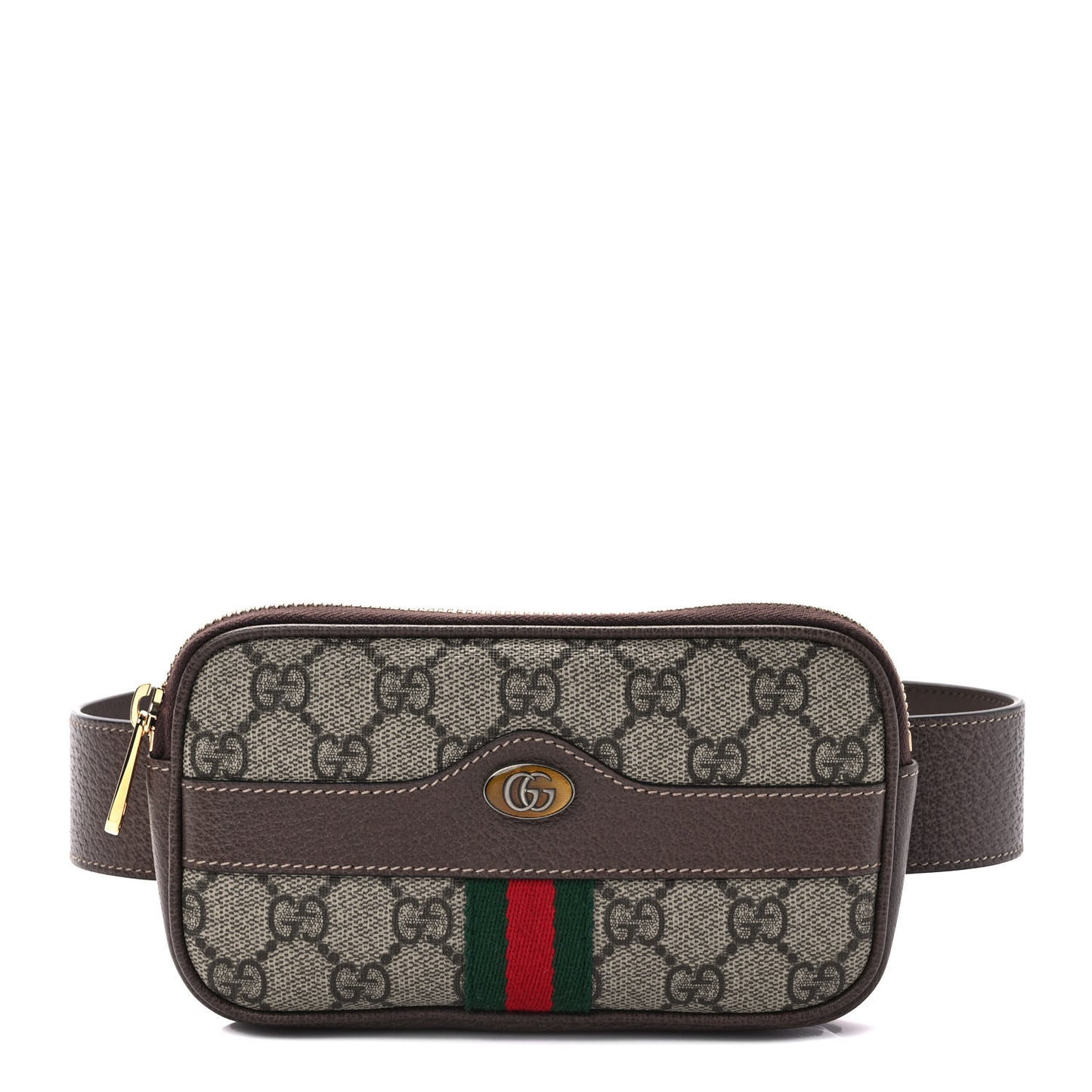 GG Supreme Monogram Ophidia Belted iPhone Case 75 30 Dark Brown
