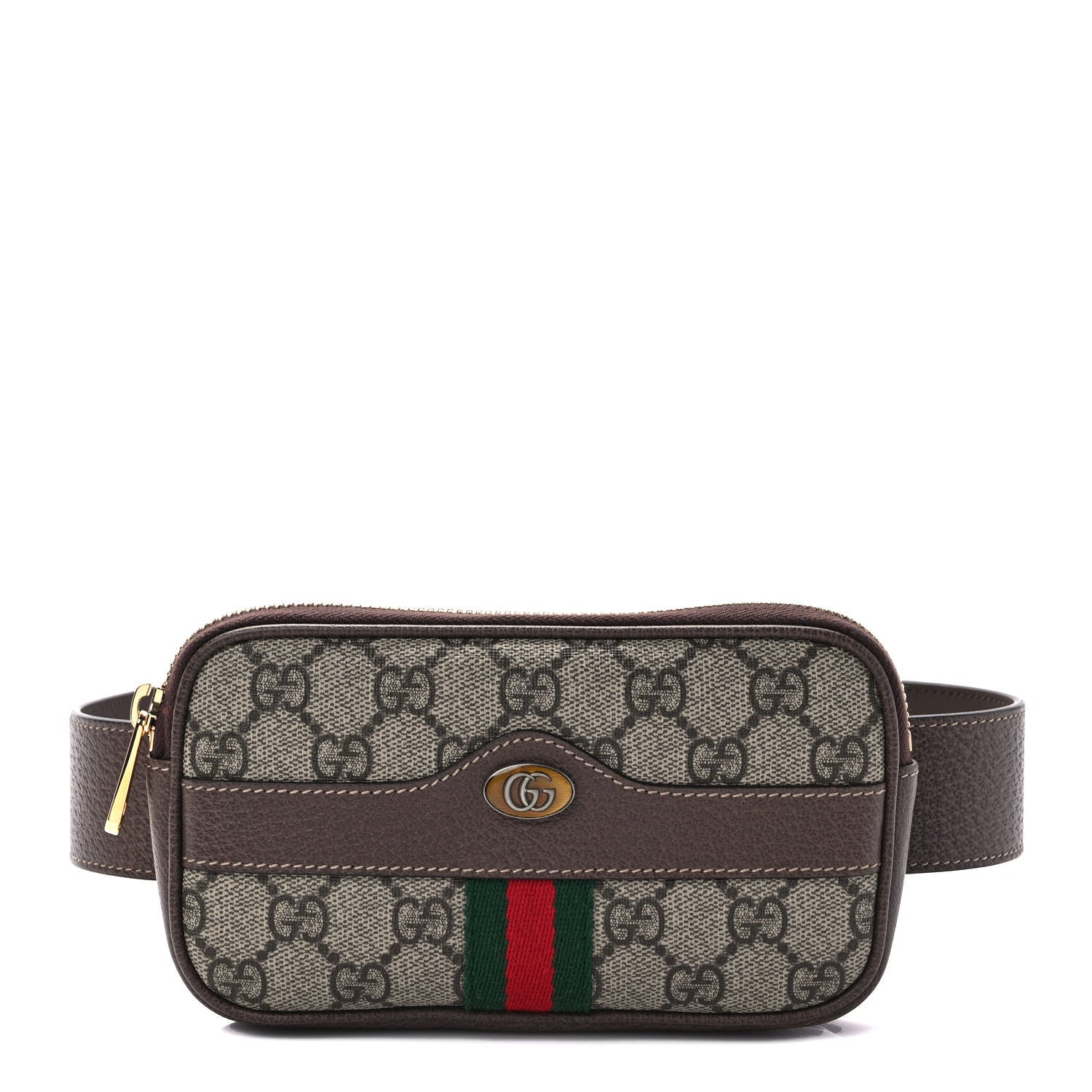 Gucci GG Supreme Monogram Ophidia Belted iPhone Case 75 30 Dark Brown 1 of 10