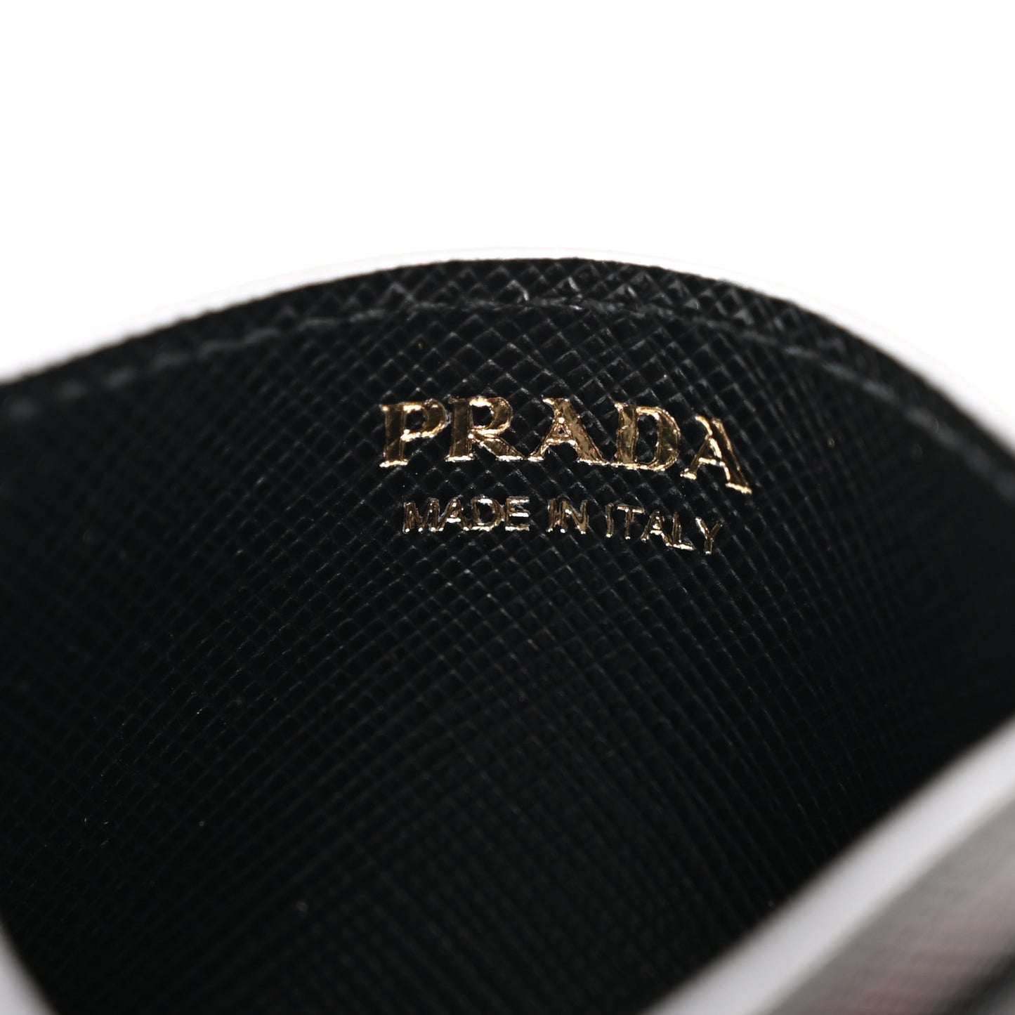 Saffiano Triangle Card Case Black