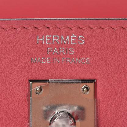Hermes Swift Kelly Retourne 25 Rose Azalee 10 of 38