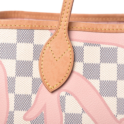 Louis Vuitton Damier Azur Tahitienne Neverfull MM 11 of 15