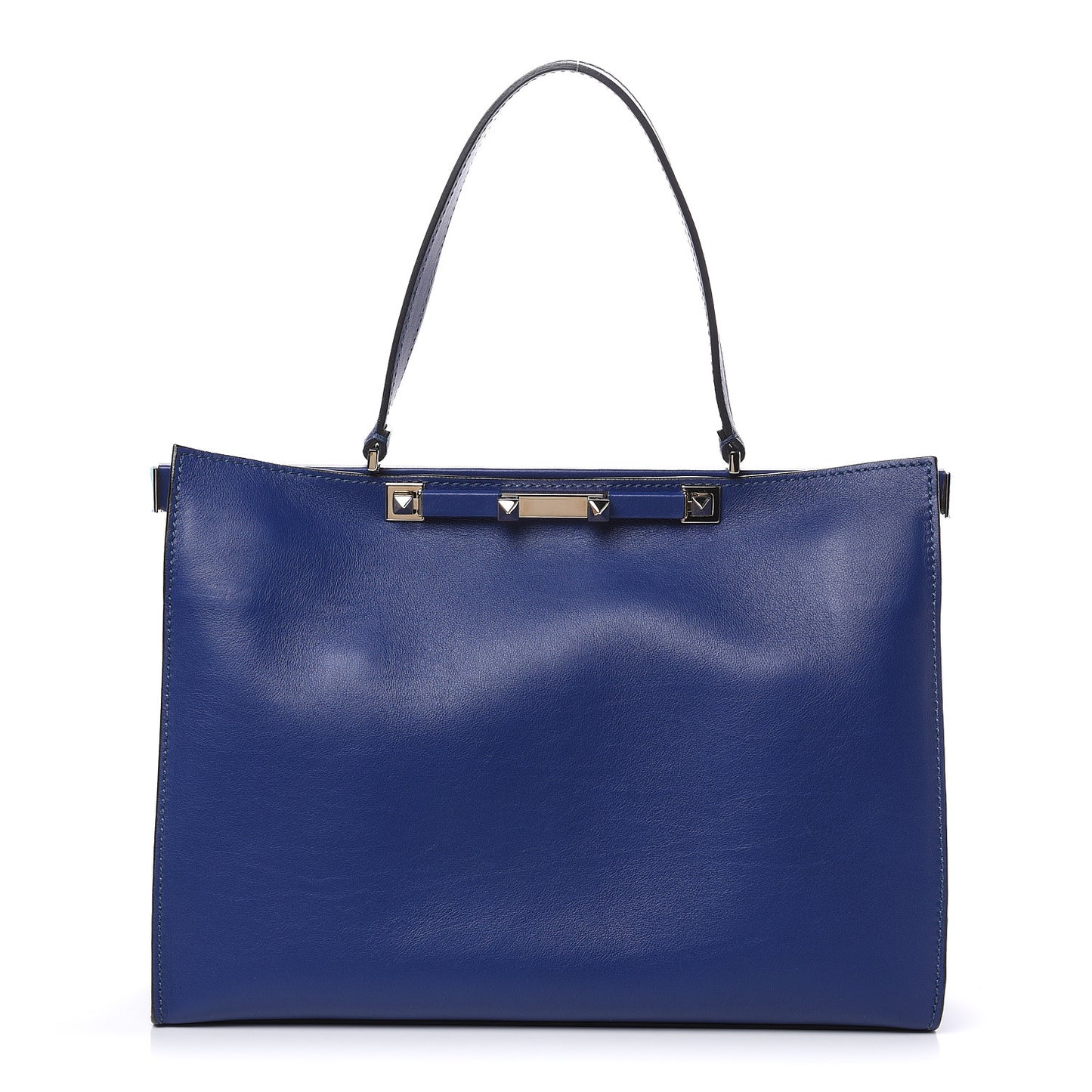 Calfskin Rockstud Frame Bag Blue