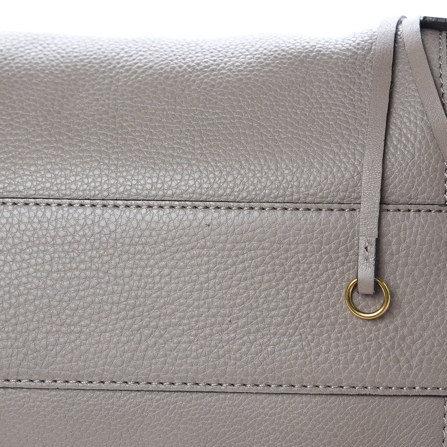 Smooth Calfskin Medium Milo Shopping Tote Motty Grey