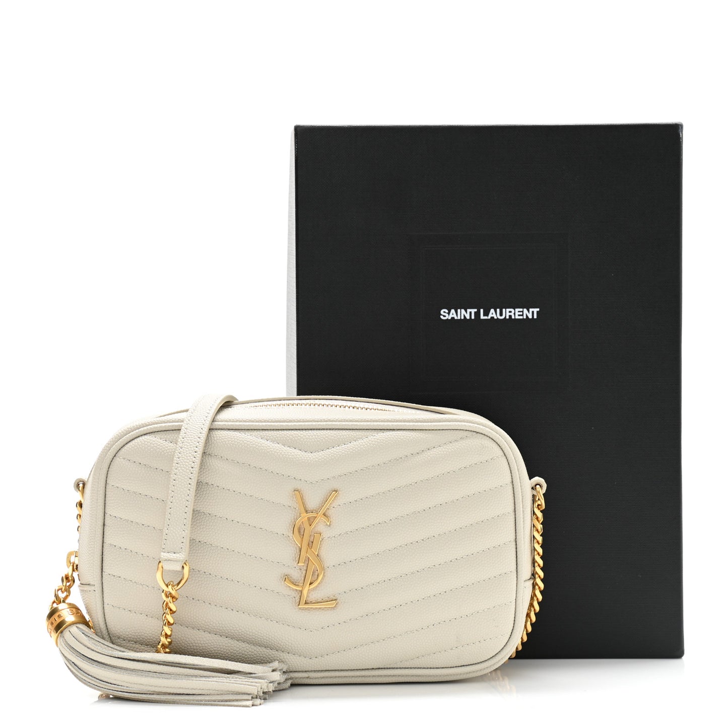 Grain De Poudre Matelasse Monogram Mini Lou Camera Bag Crema Soft