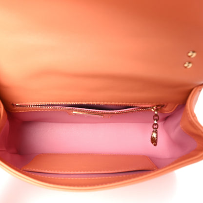 Bulgari Calfskin Matelasse Mini Serpenti Cabochon Crossbody Bag Coral 5 of 8