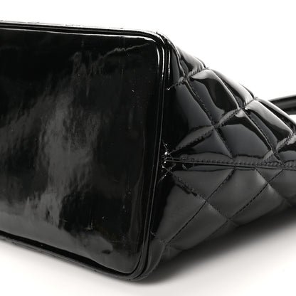 Chanel Patent Medallion Tote Black 10 of 10