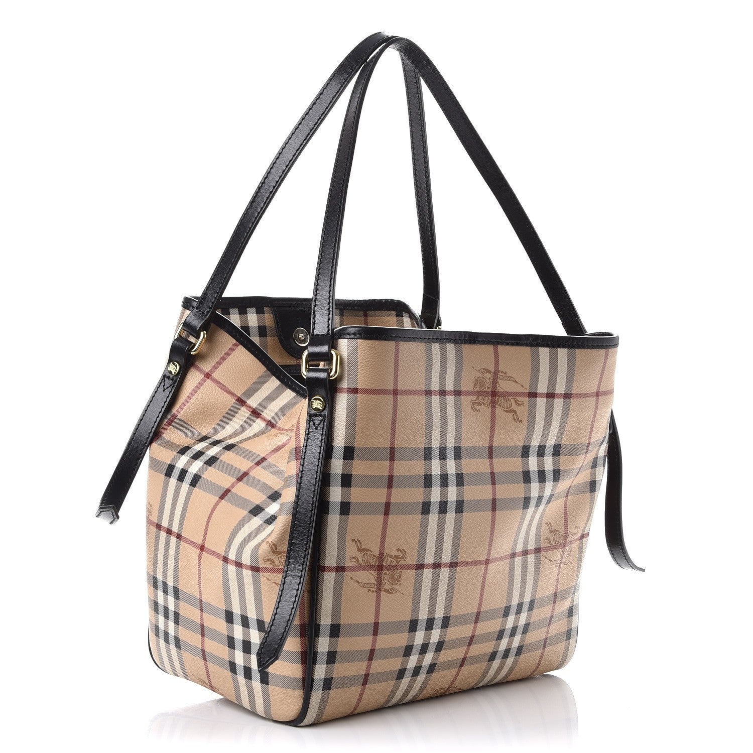 Burberry Haymarket Check Small Canterbury Tote Black 3 of 8
