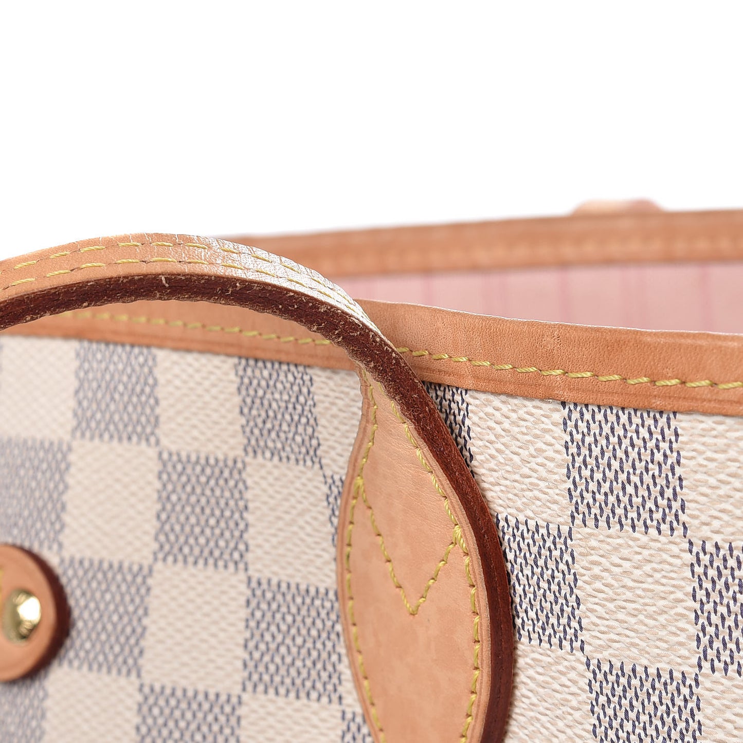Damier Azur Neo Neverfull MM Rose Ballerine