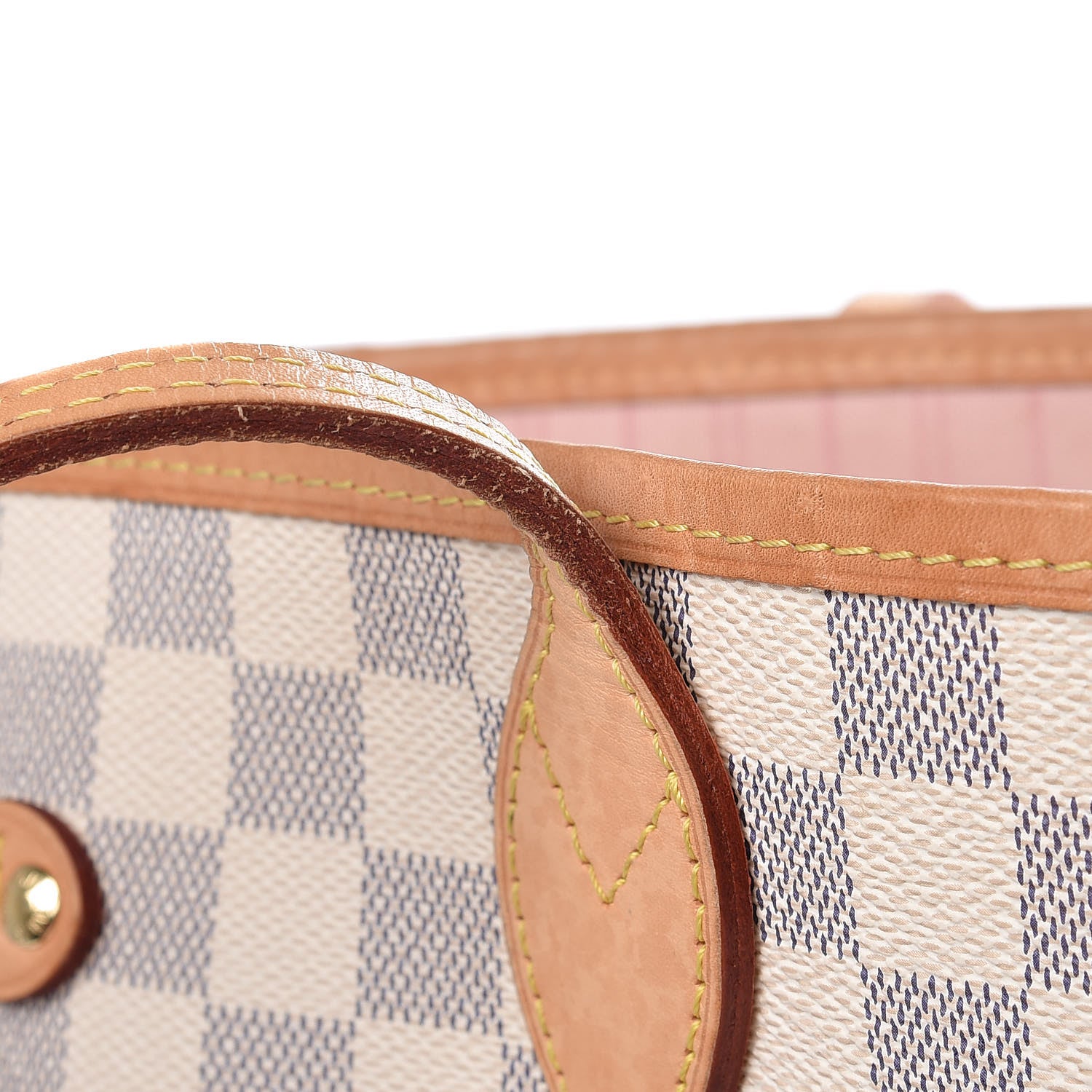 Louis Vuitton Damier Azur Neo Neverfull MM Rose Ballerine 15 of 16