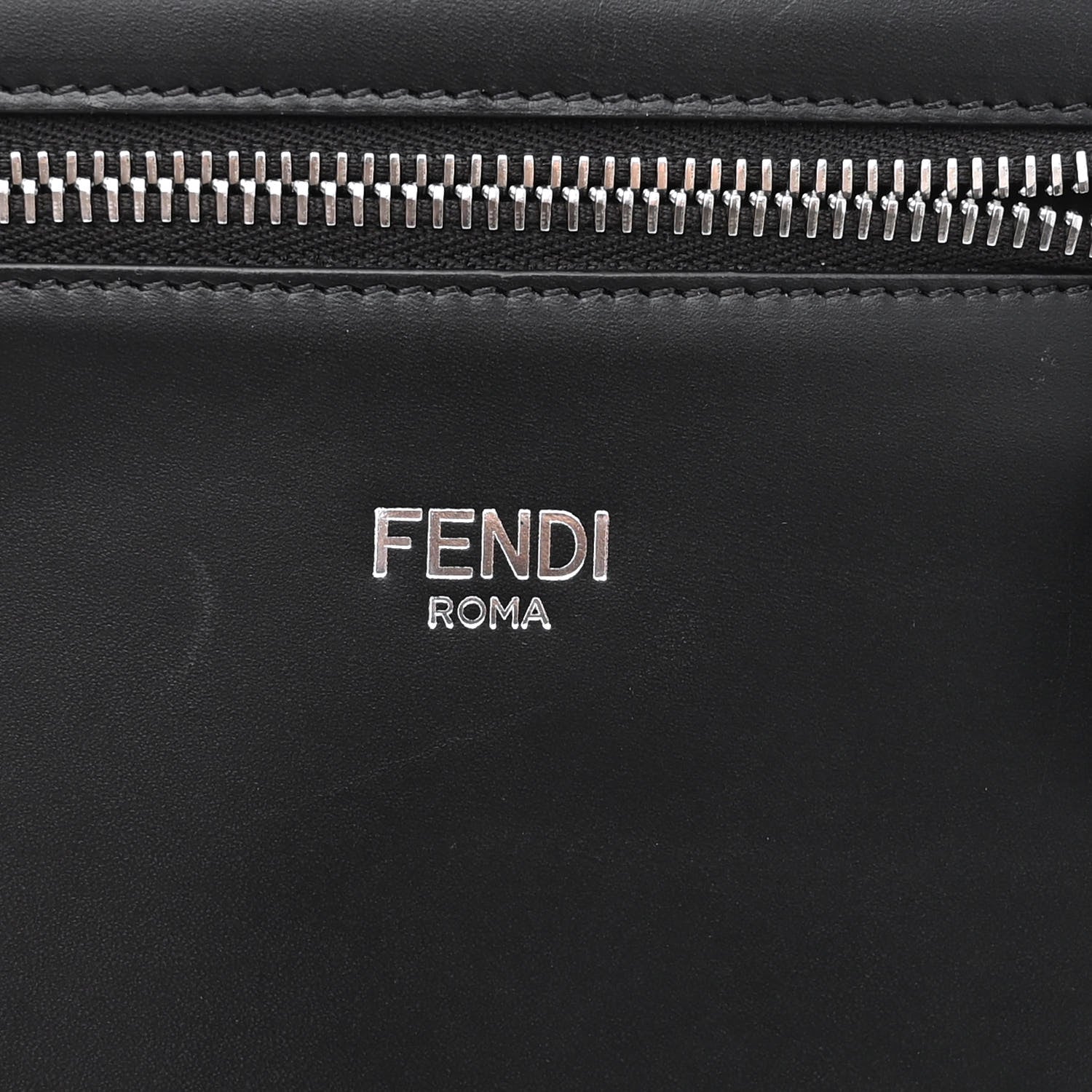Fendi X NOEL FIELDING Cuoio Romano Painted Mini Peekaboo I SEE U Satchel Black Multicolor 8 of 11