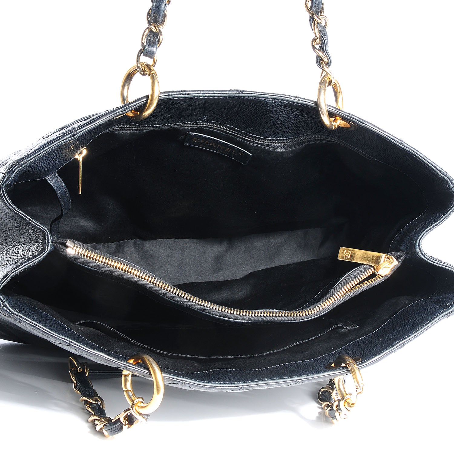 Chanel Caviar Grand Shopping Tote GST Black 7 of 7