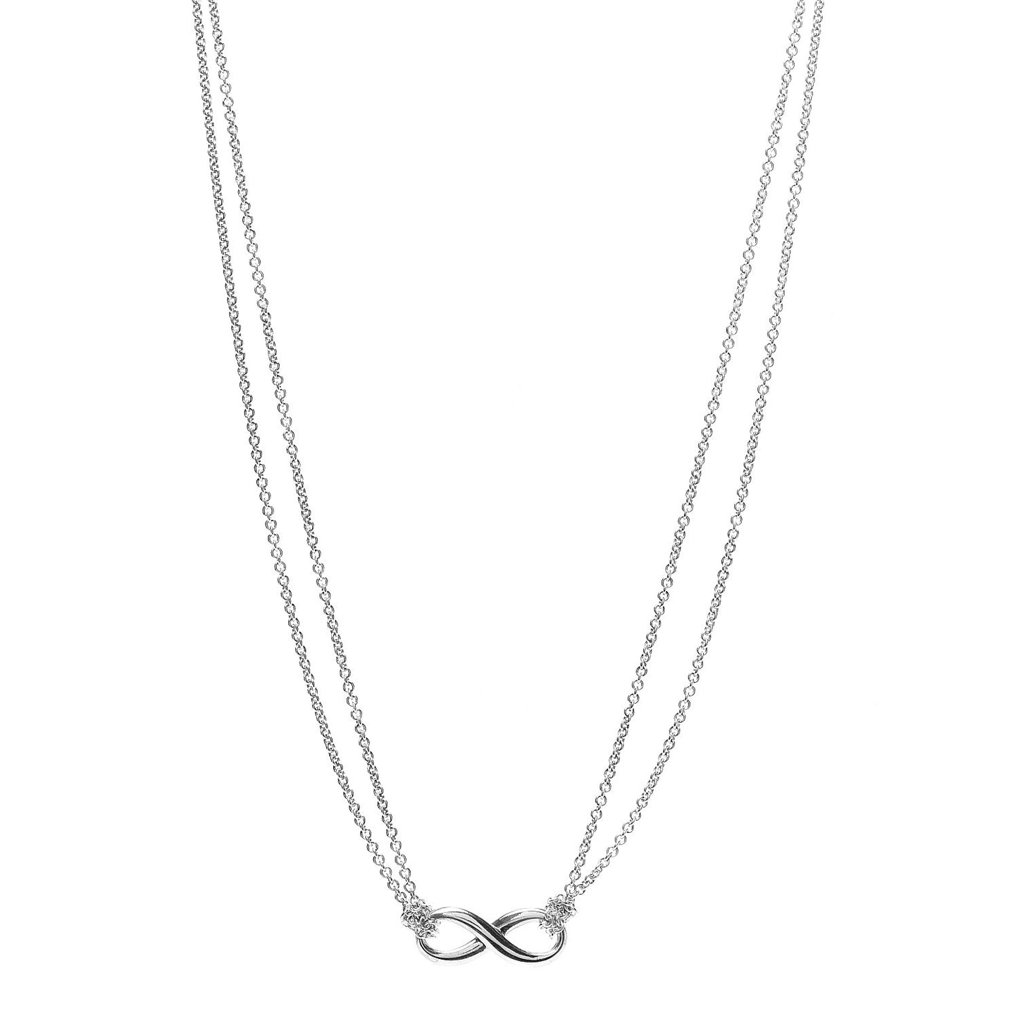 Sterling Silver Infinity Pendant Necklace