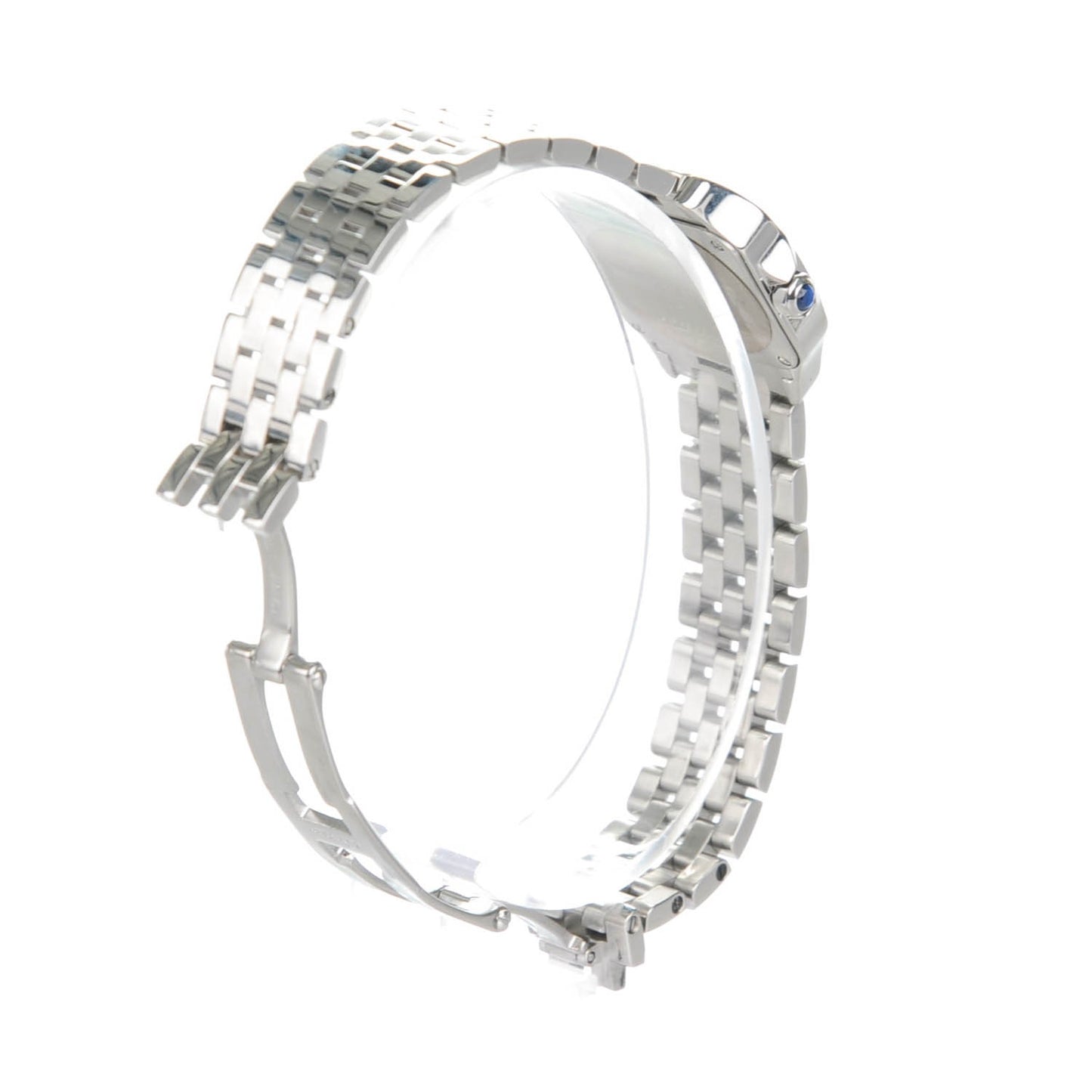 Stainless Steel 20mm Santos Demoiselle Quartz Watch