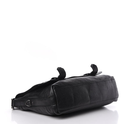 Burberry Grainy Calfskin Messenger Bag Black 4 of 21