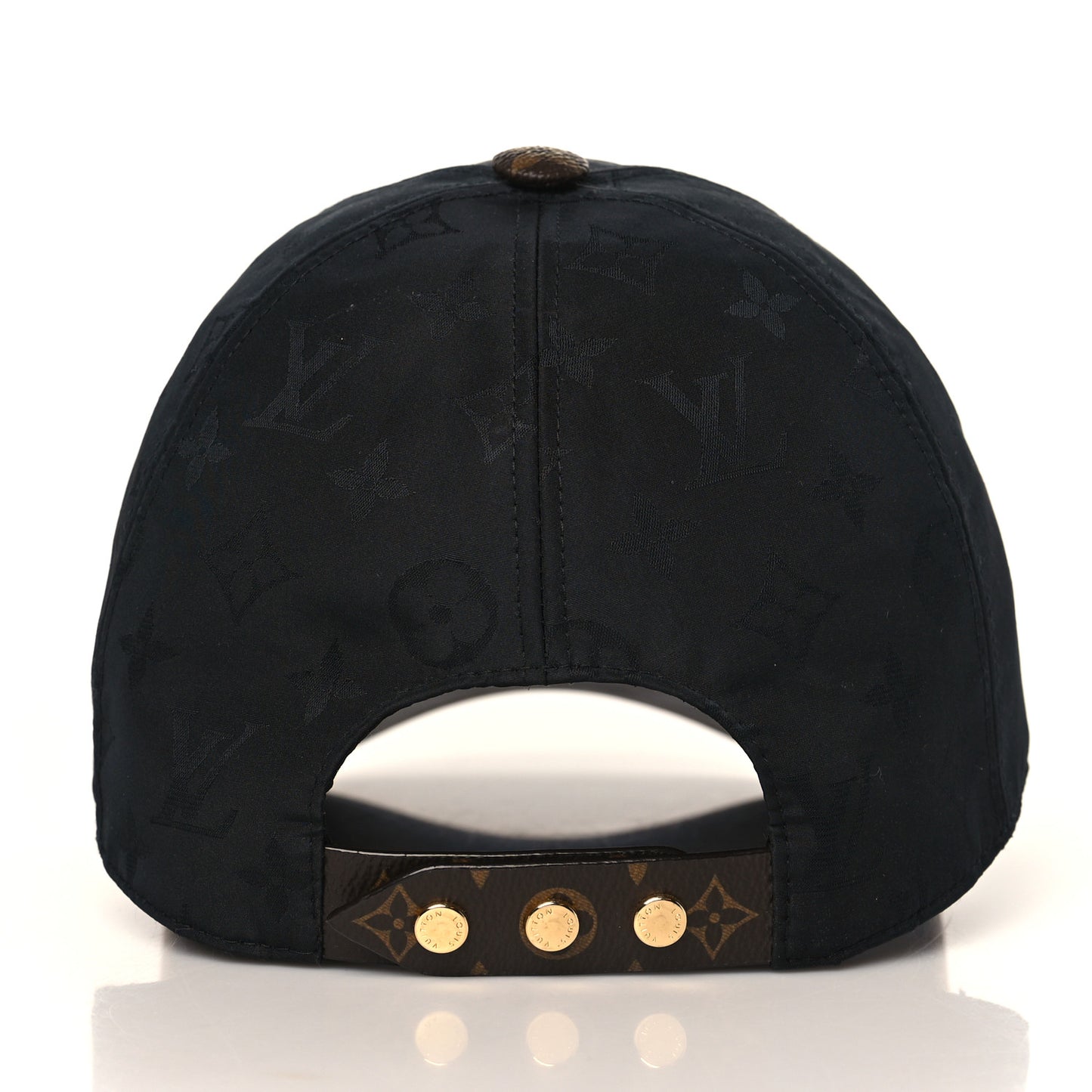 Polyester Silk Monogram LV Get Ready Cap M Black