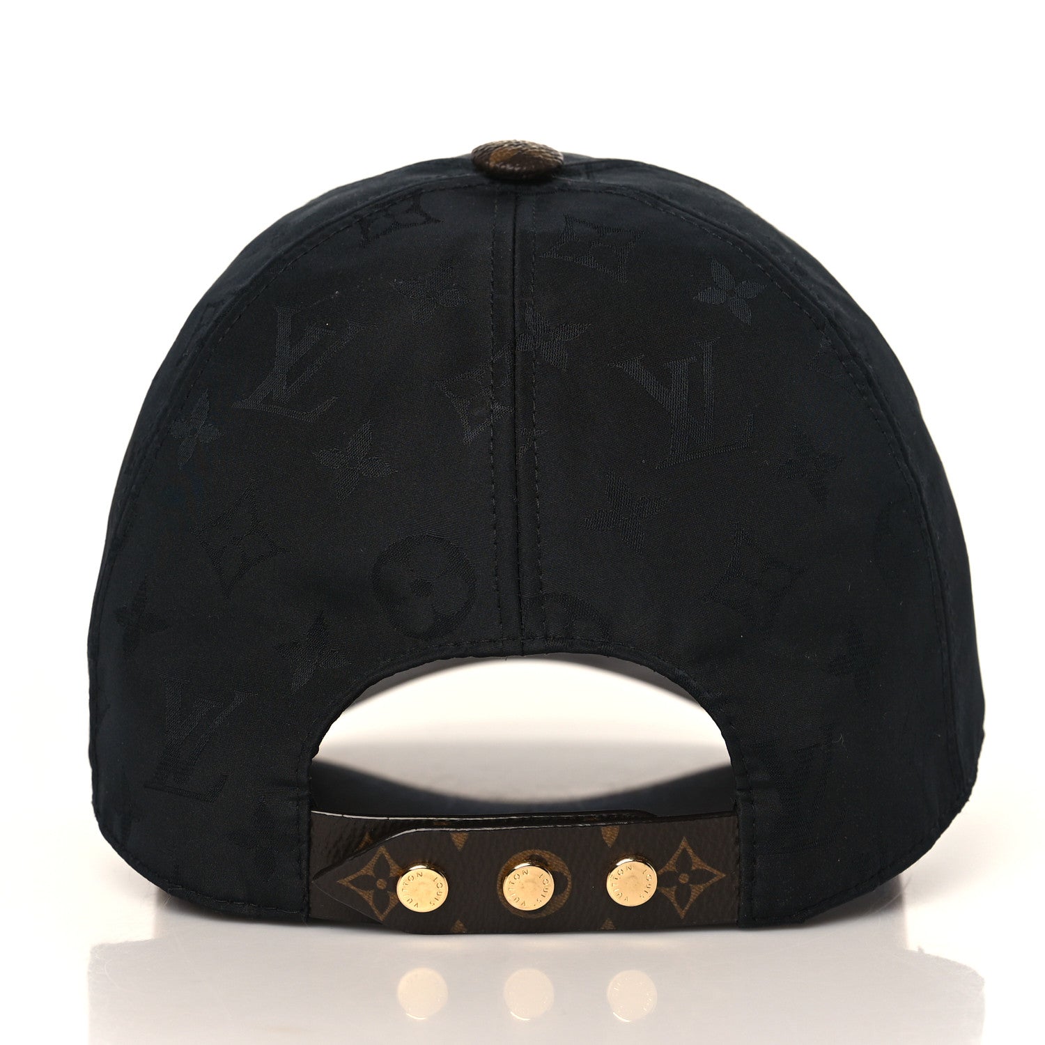 Louis Vuitton Polyester Silk Monogram LV Get Ready Cap M Black 5 of 7
