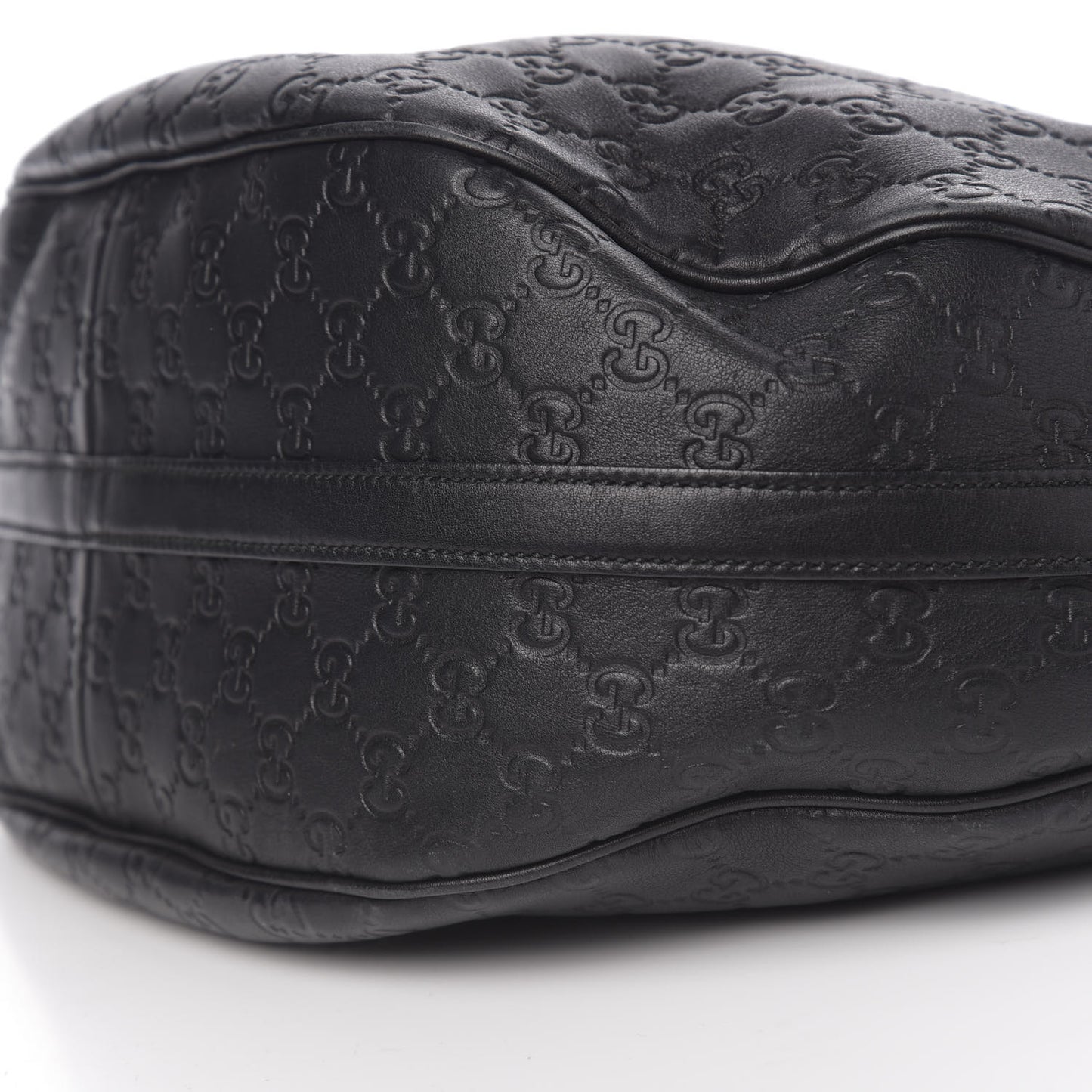 Guccissima Large GG Twins Hobo Black