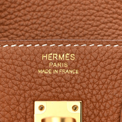 Hermes Togo Birkin 25 Gold 6 of 11